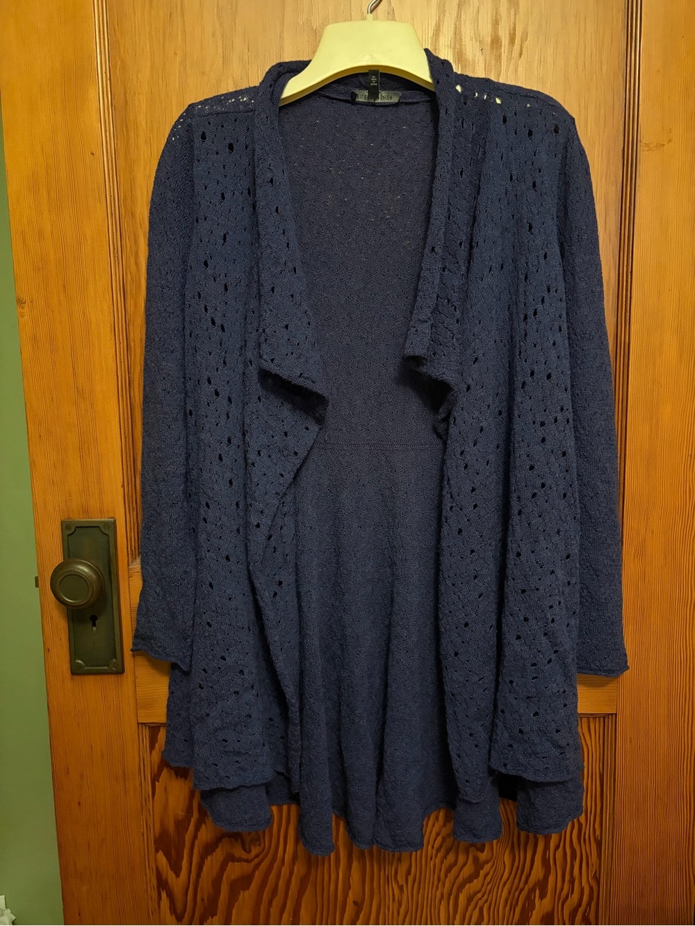 Merino Wool Navy/Indigo Cardigan